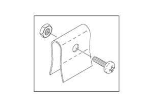 ELEMENT SUPPORT BRACKET, STAINLESS STEEL SCREW #8-32 X 0.5 IN by Chattanooga Group (A DJO Company)