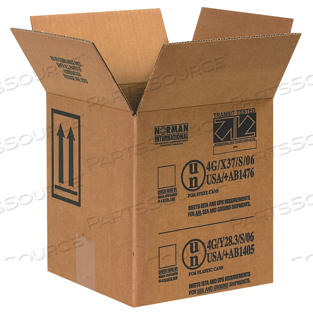 PAINT CAN BOXES, 1 - 1 GALLON, 8 1/2" X 8 1/2" X 9 5/16", KRAFT, 25/BUNDLE by BOX Partners (Box Acquisitions, LLC)