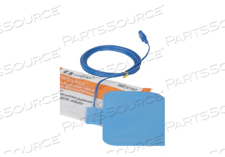 9FT ADULT CORDED PATIENT RETURN ELECTRODE by Valleylab / Energy-based Devices - Covidien 9FT ADULT CORDED PATIENT RETURN ELECTRODE by Valleylab / Energy-based Devices - Covidien