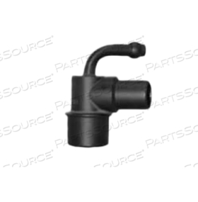 ADAPTER, MASK ELBOW, NORMAN TYPE, 15MMM X 22MMM/15MMF X 1/4" O2 NIPPLE, ALUMINUM by Anesthesia Associates