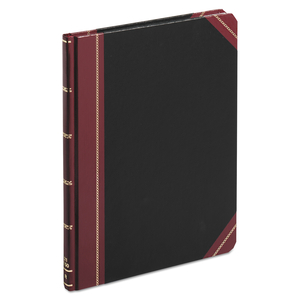 EXTRA-DURABLE BOUND BOOK, SINGLE-PAGE 5-COLUMN ACCOUNTING, BLACK/MAROON/GOLD COVER, 10.13 X 7.78 SHEETS, 150 SHEETS/BOOK by Boorum & Pease