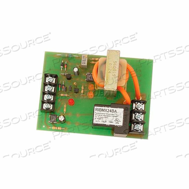 PANEL INTERNAL CURRENT SENSOR W/RELAY, 4", ADJ., P20A, SPDT, 24VAC/DC by RIB
