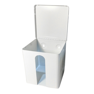 DISPOSABLE WASHCLOTH & WIPE DISPENSER, WHITE STEEL by Golden Group International Ltd