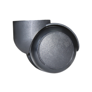 CASTER, 2" ROL-LOC 7/8" STEM TWIN WHEEL W/COMPRESSION BRAKE W/BLACK HOOD GRIP RING STEM by Blickman