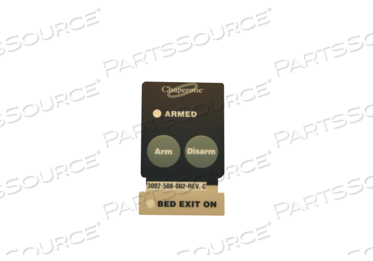 BED EXIT MODULE LABEL FOR FOOT BOARD ASSEMBLY 