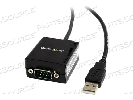 1 PORT FTDI USB TO SERIAL RS232 ADAPTER CABLE WITH COM RETENTION - SERIAL ADAPTER - USB - RS-232 - BLACK by StarTech.com Ltd. 1 PORT FTDI USB TO SERIAL RS232 ADAPTER CABLE WITH COM RETENTION - SERIAL ADAPTER - USB - RS-232 - BLACK by StarTech.com Ltd.