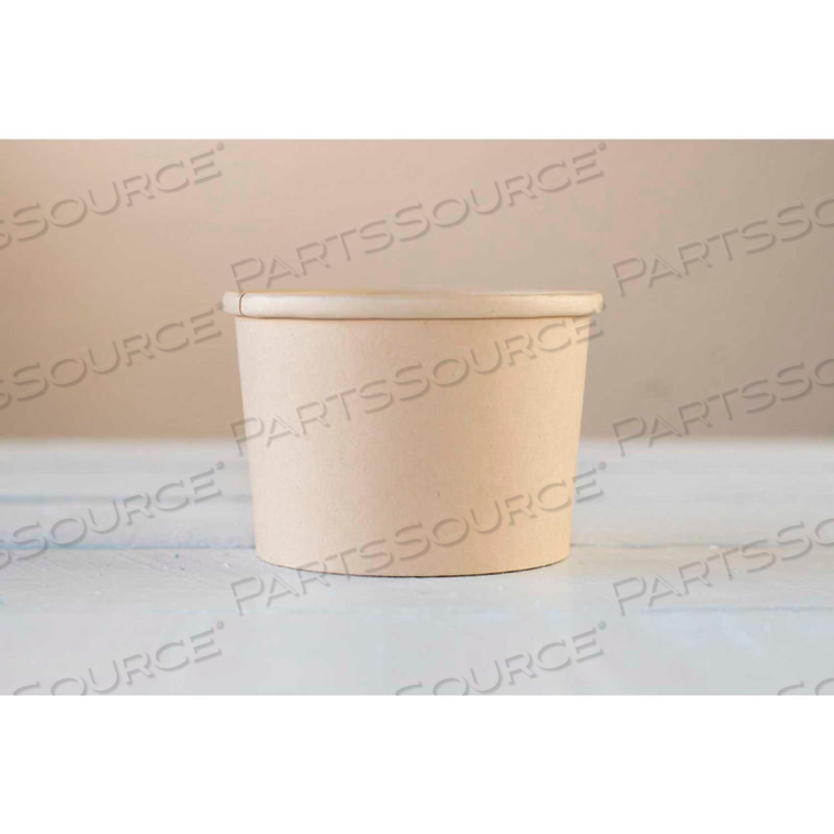 ECO-FRIENDLY SOUP CONTAINER, 8 OZ., BIODEGRADABLE, BAMBOO FIBER, 500 PCS. 