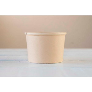 ECO-FRIENDLY SOUP CONTAINER, 8 OZ., BIODEGRADABLE, BAMBOO FIBER, 500 PCS. by Total Papers