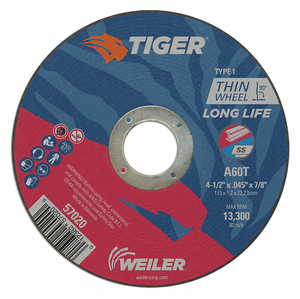 CW 4-1/2 X 0.045 X 7/8 A60T TYPE 1 by Tiger