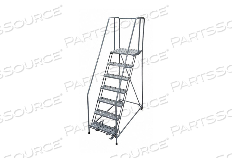 ROLLING LADDER STEEL 100IN. H. GRAY by Cotterman ROLLING LADDER STEEL 100IN. H. GRAY by Cotterman