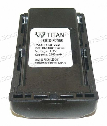 BATTERY PACK LITHIUM-ION 7.2V by Banshee