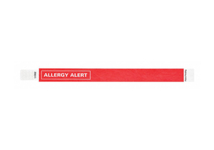 ID WRISTBAND TYVEK ALLERGY ALERT PK500 by Identiplus