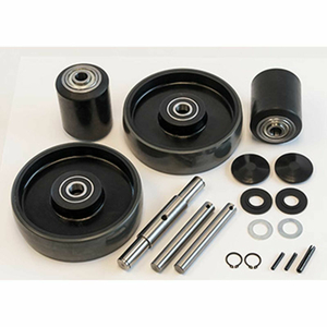 COMPLETE WHEEL KIT FOR ELECTRIC PALLET JACK - FITS RAYMOND MODEL # RJ50 by GPS - Generic Parts Service