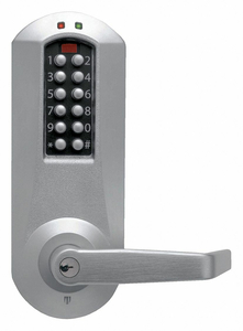ELECTRONIC LOCK SATIN CHROME 12 BUTTON by E-Plex