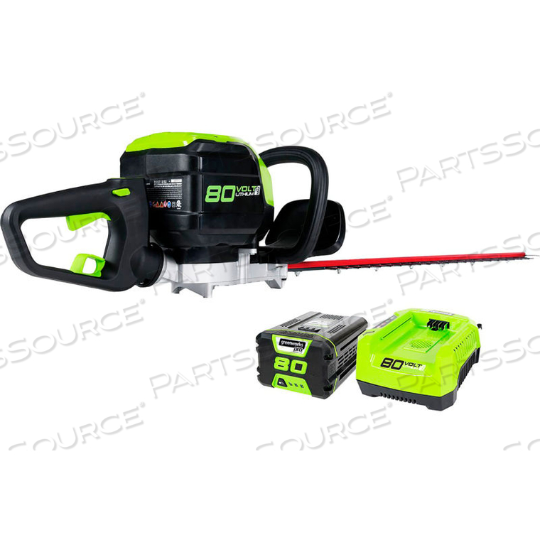 GHT80321 80V PRO SERIES 26" HEDGE TRIMMER KIT W/ 2.0AH BATTERY & CHARGER 