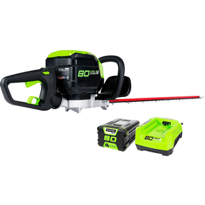 GHT80321 80V PRO SERIES 26" HEDGE TRIMMER KIT W/ 2.0AH BATTERY & CHARGER by Greenworks Pro