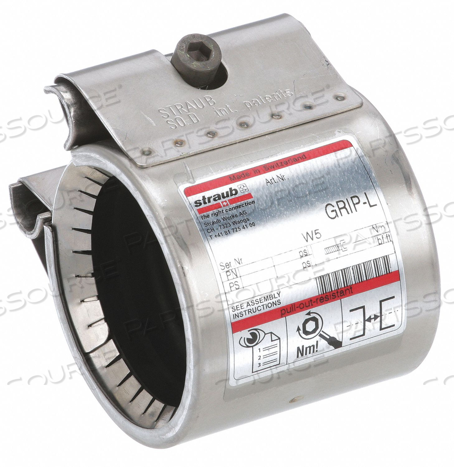 GRIP L COUPLING 1-1/2 IN PIPE SIZE by Straub GRIP L COUPLING 1-1/2 IN PIPE SIZE by Straub
