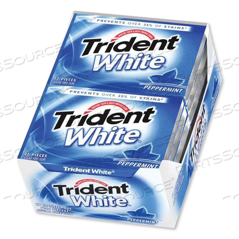 SUGAR-FREE GUM, PEPPERMINT, 12 STICKS/PACK, 9 PACKS/BOX 