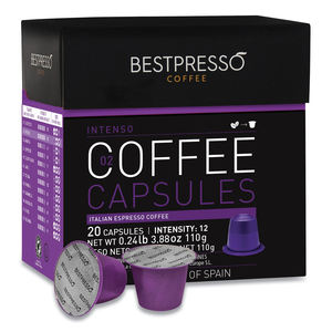 NESPRESSO INTENSO ITALIAN ESPRESSO PODS, INTENSITY: 12, 20/BOX by Bestpresso