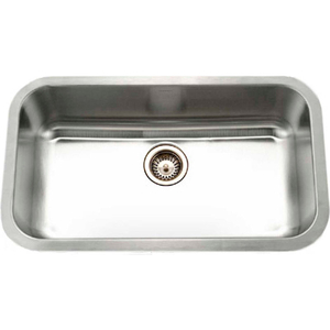 UNDERMOUNT STAINLESS STEEL LARGE SINGLE BOWL KITCHEN SINK by Houzer Inc UNDERMOUNT STAINLESS STEEL LARGE SINGLE BOWL KITCHEN SINK by Houzer Inc