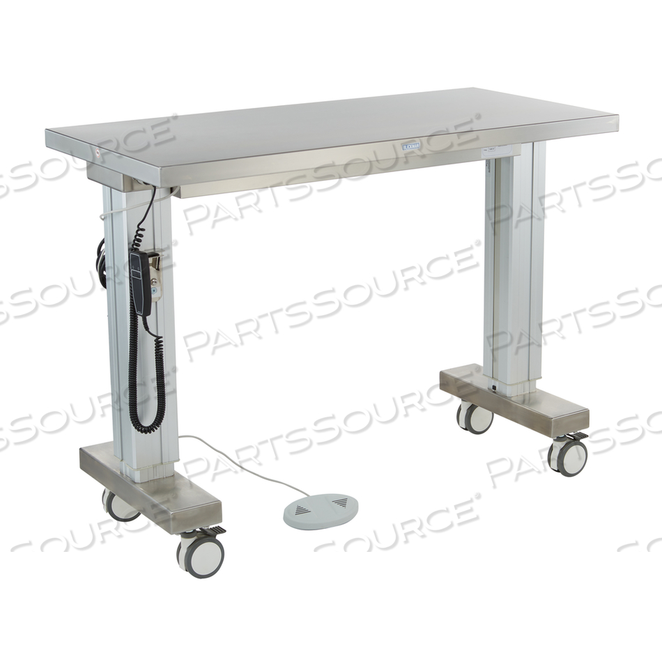 MOTORIZED INSTRUMENT TABLE ADJ HT 50 1/2"W X (36 - 56)"H X 24"D ON 4" CASTERS W/BRAKES by Blickman MOTORIZED INSTRUMENT TABLE ADJ HT 50 1/2"W X (36 - 56)"H X 24"D ON 4" CASTERS W/BRAKES by Blickman