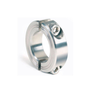 METRIC TWO-PIECE CLAMPING COLLAR, 55MM, STAINLESS STEEL by Climax Metal Products