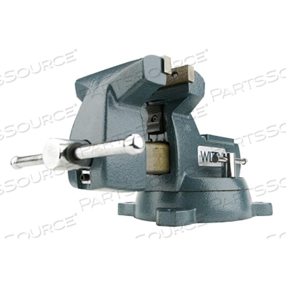 WILTON MODEL 746 6" JAW WIDTH 4-1/8" THROAT DEPTH MECHANICS VISE W/ SWIVEL BASE by Wilton/ Walter Meier Manufacturing Americas WILTON MODEL 746 6" JAW WIDTH 4-1/8" THROAT DEPTH MECHANICS VISE W/ SWIVEL BASE by Wilton/ Walter Meier Manufacturing Americas