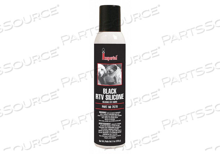RTV SILICONE SEALANT, COLOR BLACK, CONTAINER SIZE 8 OZ, CONTAINER TYPE SPRAY BOTTLE, FULL CURE TIME 1 DAY, CURE TYPE ROOM TEMPERATURE, MAXIM by Imperial Supplies RTV SILICONE SEALANT, COLOR BLACK, CONTAINER SIZE 8 OZ, CONTAINER TYPE SPRAY BOTTLE, FULL CURE TIME 1 DAY, CURE TYPE ROOM TEMPERATURE, MAXIM by Imperial Supplies
