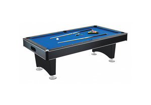 POOL TABLE 7 FT. BLACK MDF WOOL/NYLON by Hathaway