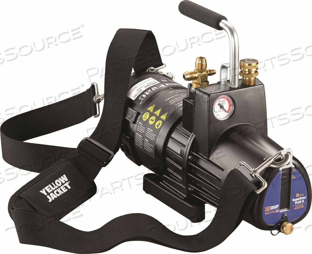 REFRIGERANT EVACUATION PUMP 8 CFM 1/2 HP by Checkers