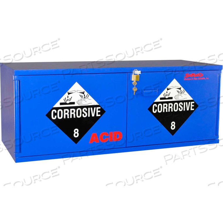 22X2.5 LITER, STAK-A-CAB ACID CABINET, 47"W X 18"D X 18"H by Scimatco