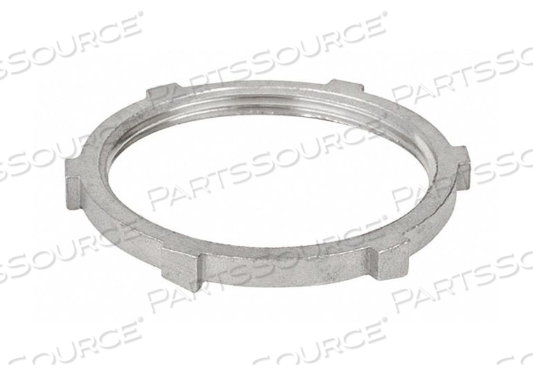 LOCKNUT THREADED 4IN. 5-1/4IN.L 316 SS by Calbrite