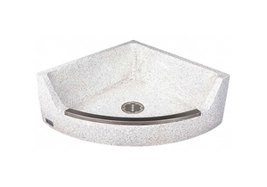 MOP SINK MARBLE WITHOUT FAUCET FLOOR by Terrazzo-Ware