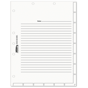 MEDICAL CHART INDEX DIVIDER SHEETS, UNTABBED, 11 X 8.5, WHITE, 400/BOX by Tabbies