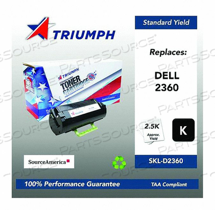 TONER CARTRIDGE BLACK MAX. PAGE 2500 by Source America