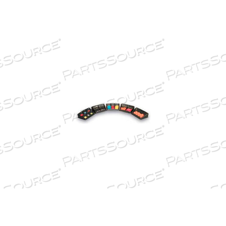 THERMOFORMED PLASTIC PARTS TRAY, 12-1/2" X 8-1/2" X 3", 3 COMPARTMENTS, BLACK by Bayhead Products