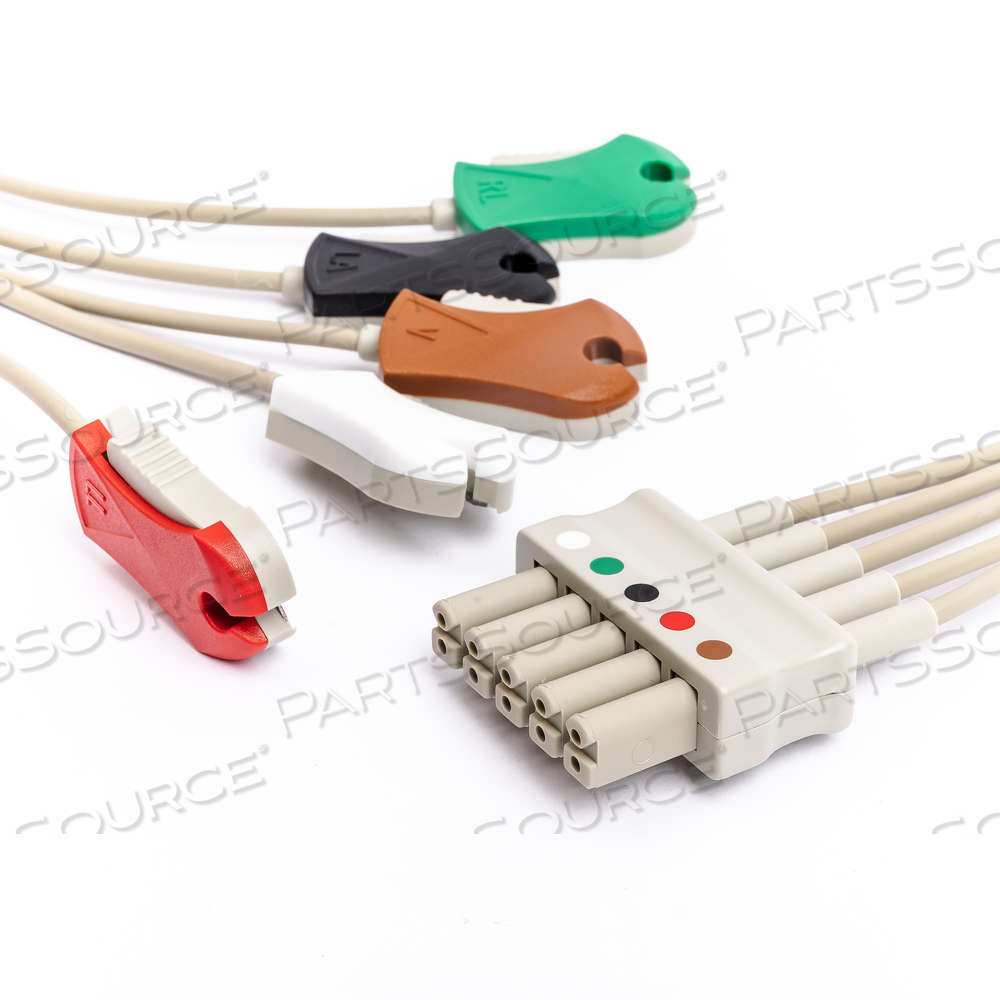 AHA COPPER LEAD SET FOR 1.2M 5-LEAD CABLE by Change Healthcare Technologies LLC