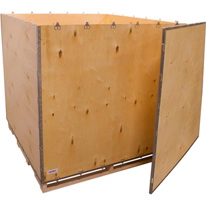 6-PANEL SHIPPING CRATE WITH LID & PALLET, 60" X 60" X 60" O.D. by National Corrugate LLC