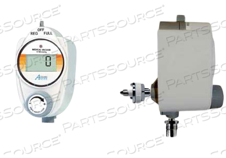 DIGITAL VACUUM REGULATOR, DISS MALE X MALE, 0 TO 760 MMHG, GRAY by Ohio Medical, LLC