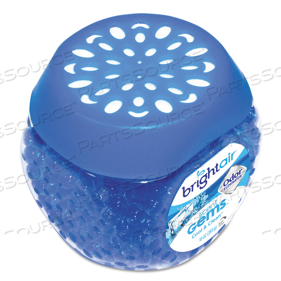 SCENT GEMS ODOR ELIMINATOR, COOL AND CLEAN, BLUE, 10 OZ JAR by Bright Air SCENT GEMS ODOR ELIMINATOR, COOL AND CLEAN, BLUE, 10 OZ JAR by Bright Air