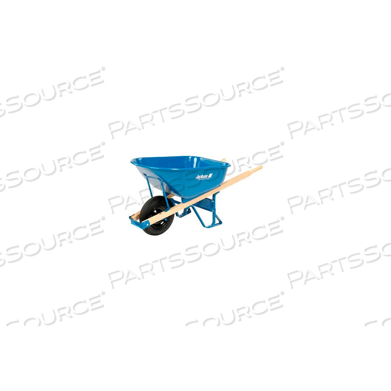 6 CUBIC FOOT JACKSON STEEL CONTRACTOR WHEELBARROW 