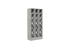 WRDRB LOCKR CLEARVIEW 3 WIDE 3 TIER GRAY by JT Eaton