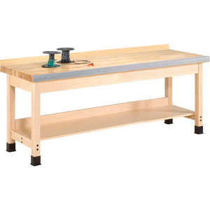 120"W X 24"D WOODWORKING BENCH, MAPLE by Diversified Woodcrafts