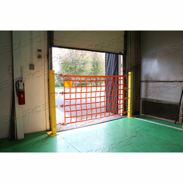 US NETTING LOADING DOCK SAFETY NET WITH POSTS, 4 FEET X 14 FEET by National Tool Grinding, Inc US NETTING LOADING DOCK SAFETY NET WITH POSTS, 4 FEET X 14 FEET by National Tool Grinding, Inc