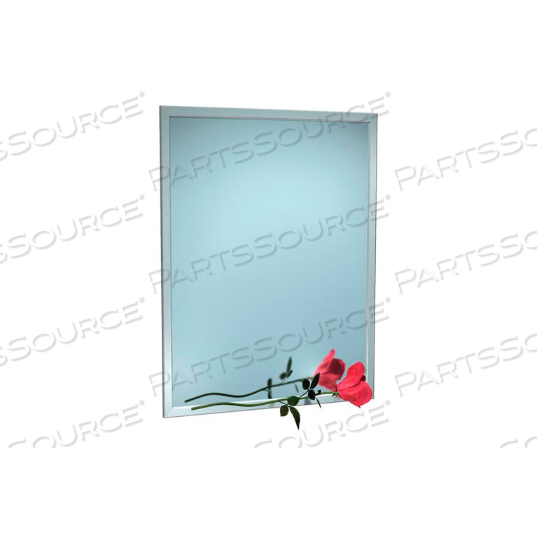 STAINLESS STEEL ANGLE FRAME MIRROR - 30"WX36"H by Asi Group