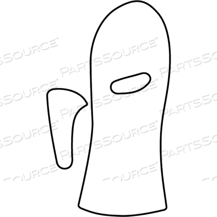 ORFIT CLASSIC PRECUTS ANTI-SPASTIC SPLINT + THUMB PIECE, 1/8" NON PERFORATED, LARGE by Fabrication Enterprises