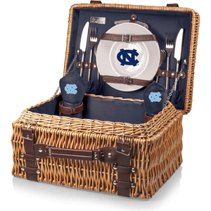 CHAMPION PICNIC BASKET - NAVY (UNIVERSITY OF NORTHERN CAROLINA TAR HEELS) DIGITAL PRINT by Picnic Time