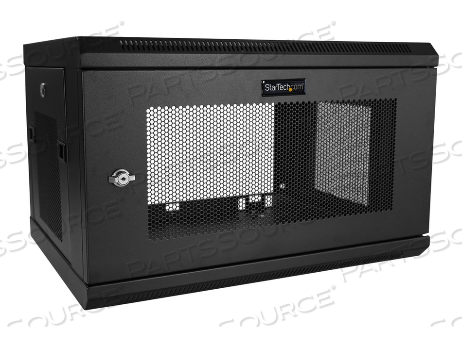 6U 19IN WALL MOUNT NETWORK CABINET ENCLOSURE - 14.6IN DEEP - 200LB CAPACITY - EI by StarTech.com Ltd.