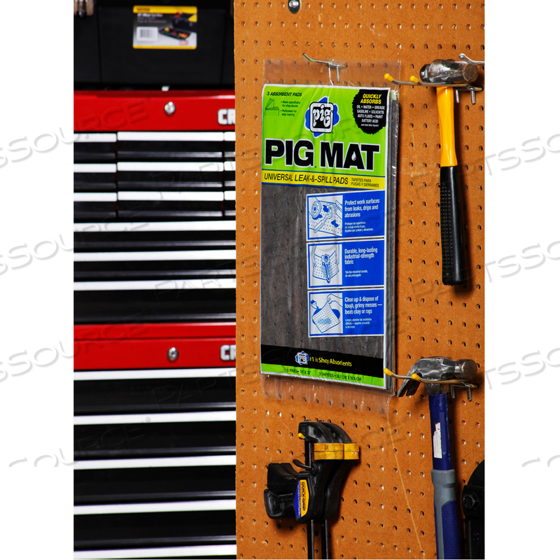 PIG UNIVERSAL LIGHT-WEIGHT ABSORBENT MAT PACK by New Pig Corporation