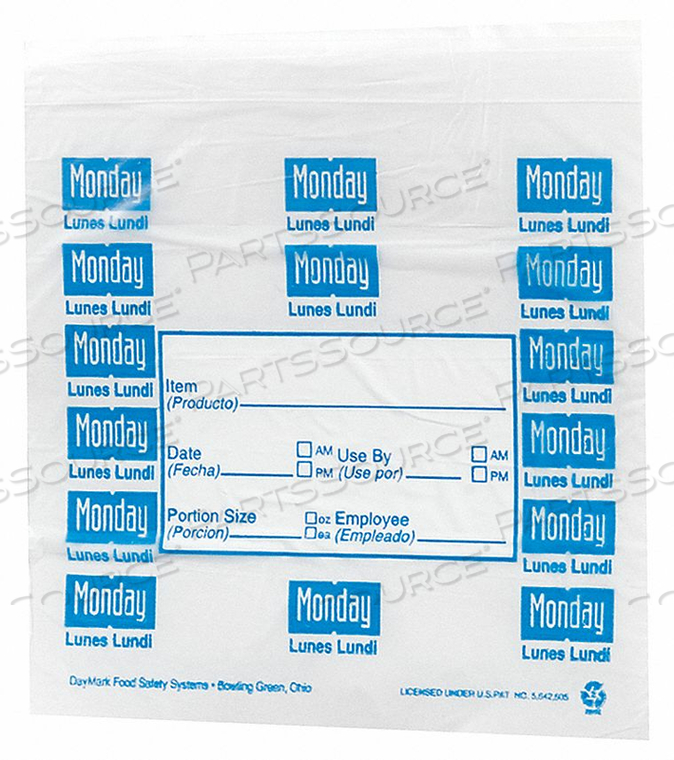 PORTION BAG STANDARD OPEN PK2000 by Daymark